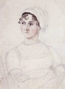 Cassandra Austen's portrait of Jane Austen (ac.1810)
