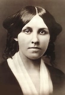 Louisa May Alcott young