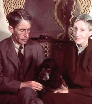 Virginia Woolf, Leonard Woolf, and dog