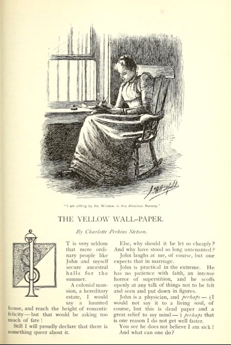 The Yellow Wallpaper in New England Magazine, 1892