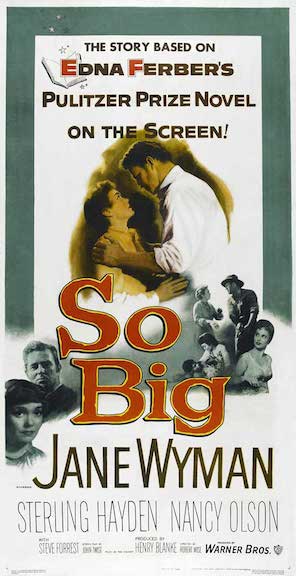 So Big Movie Poster with Jane Wyman 1953