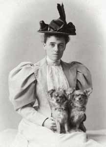 Edith Wharton and her dogs, 1889-1890