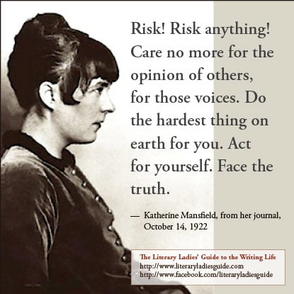 Katherine Mansfield quote on risk