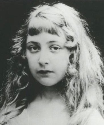 Agatha Christie as a child - wikimedia commons