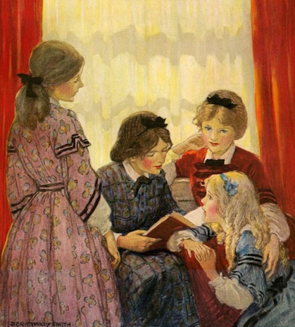 Little women illustration by Jessie Willcox Smith