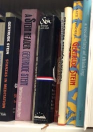 Poets house gertrude stein shelf