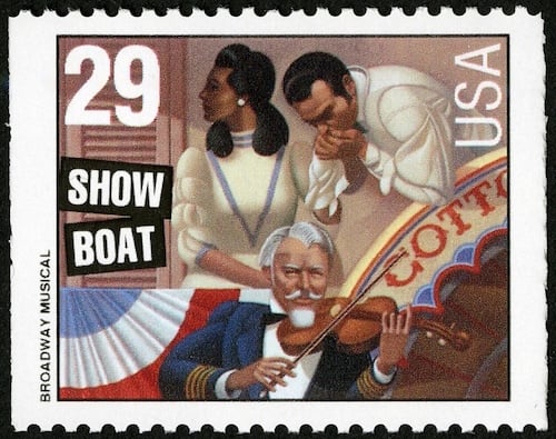 Showboat - the USPS stamp