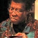 Octavia E. Butler signing a book