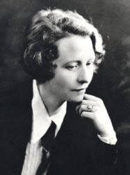Edna St. Vincent Milay in a suit