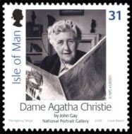Agatha Christie stamp Isle of Man 2006