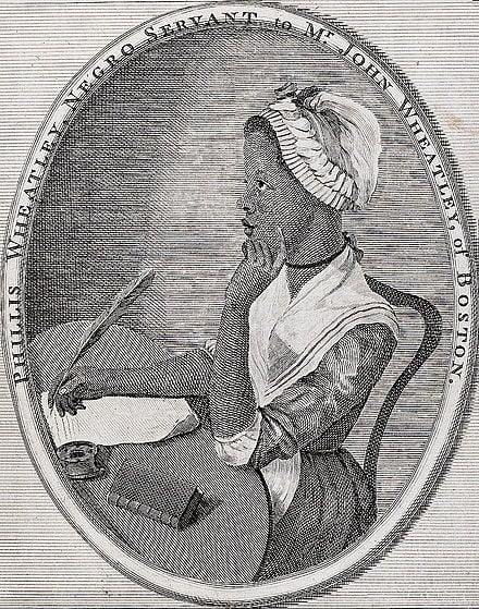 Phillis Wheatley, first African-American poet