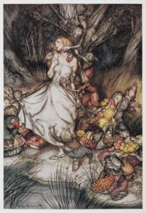Illustration for Goblin Market by Christina Rossetti - Arthur Rackham
