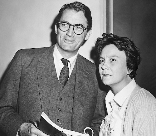 Gregory Peck with Harper Lee - To Kill a Mockingbird film
