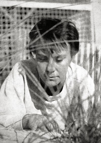 Photo of Harper Lee by Truman Capote (1960) from the dust jacket of to Kill a Mockingbird