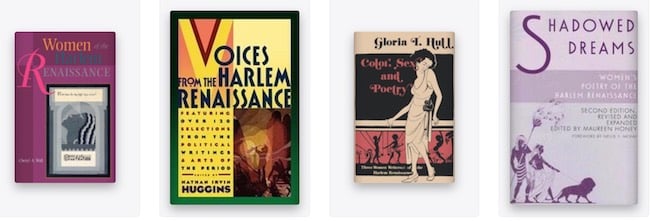 Books on Women writers of the Harlem Renaissance