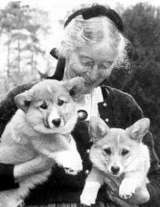 Tasha Tudor and Corgis