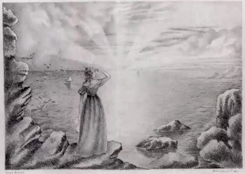 Drawing by Anne Brontë