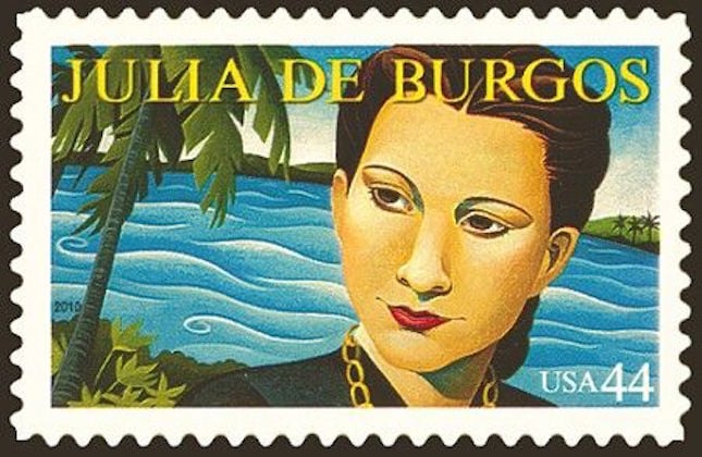 Julia de Burgos postal stamp