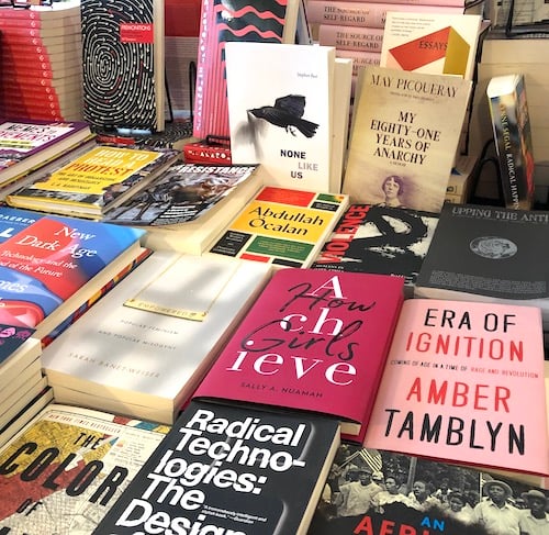 Bluestockings NYC selection of books
