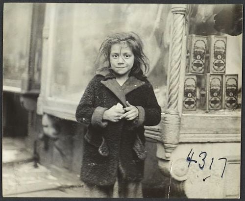 Street child photo by Jessie Tarbox Beals