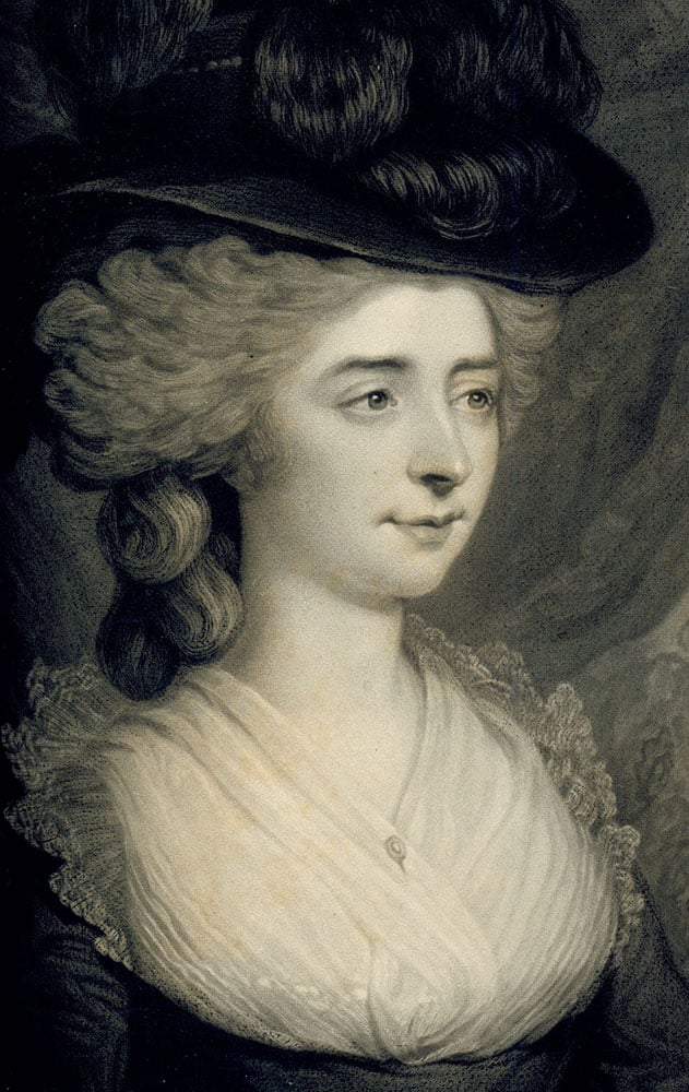 British novelist Fanny Burney, ca 1780s