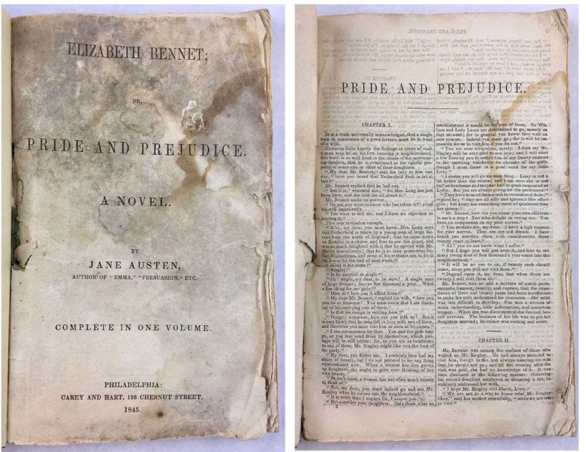 A cheap printing of Pride and Prejudice