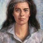 Susan Sontag pastel portrait by Juan Bastos