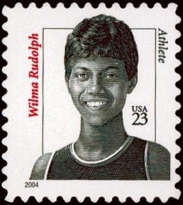 Wilma Rudolph postage stamp