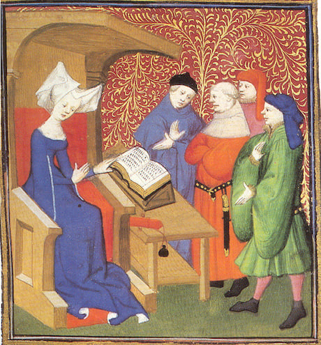 Christine de Pisan, French author of The Book of the City of Ladies