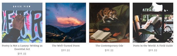 Poetry barn - sample workshops