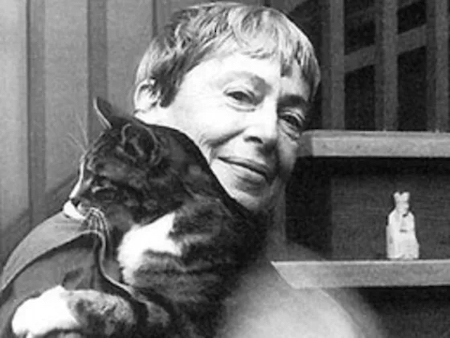 Ursula Le Guin and cat