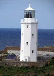 Godrevy Lighthouse in Cornwall, UK