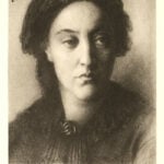 Christina Rossetti drawing by Dante Gabriel Rossetti