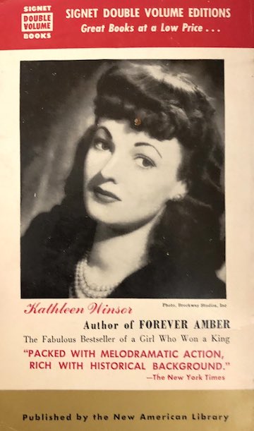 Kathleen Winsor on Forever Amber paperback