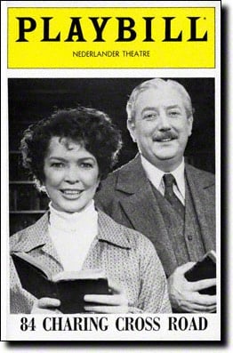 84 charing cross road playbill