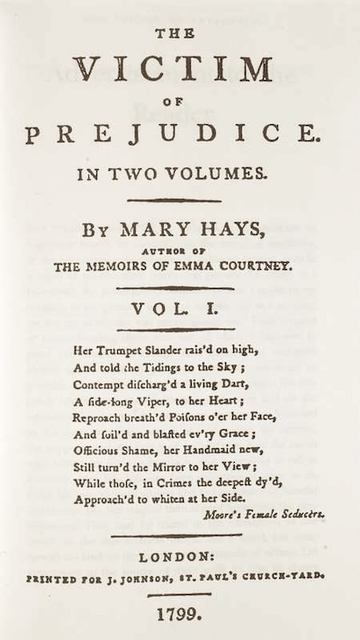 Victim of Prejudice by Mary Hays